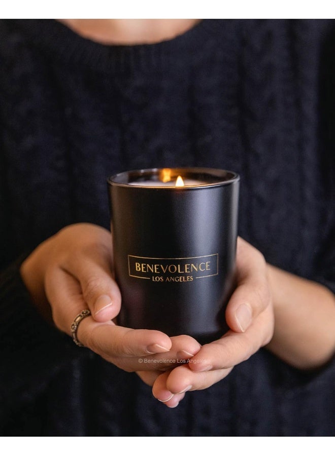 Benevolence LA Rose & Sandalwood Scented Candle | 6 oz Scented Candles for Home Scented | Natural Soy Candles Gifts for Women | 35 Hour Burn Aromatherapy Candle | Summer Candles - Image 5